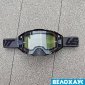 Маска Leatt, чорна з прозорою лінзою