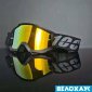 Маска TW 100, чорна з жовтою revo лінзою