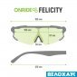 Окуляри ONRIDE Felicity чорні, коричнева лінзами димчастаі (17%), Anti Scratch