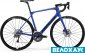 Велосипед 28 Merida Scultura Endurance 7000-E, синій