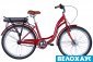 Велосипед з електроприводом 26 Dorozhnik eAQUAMARINE, 350 Вт, 36В, 12.5А, бордовий