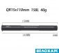 Вісь передня, QR15x110, L:158mm, TL: 9mm,TP: M15x1.5